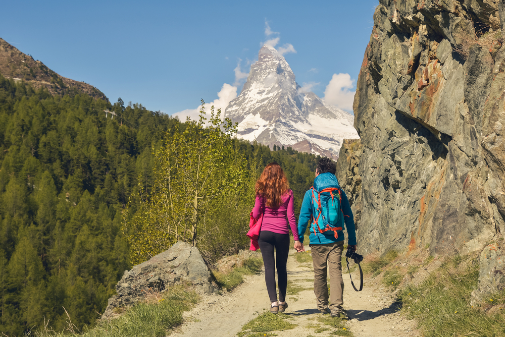 Schweiz wandern in der Gruppe