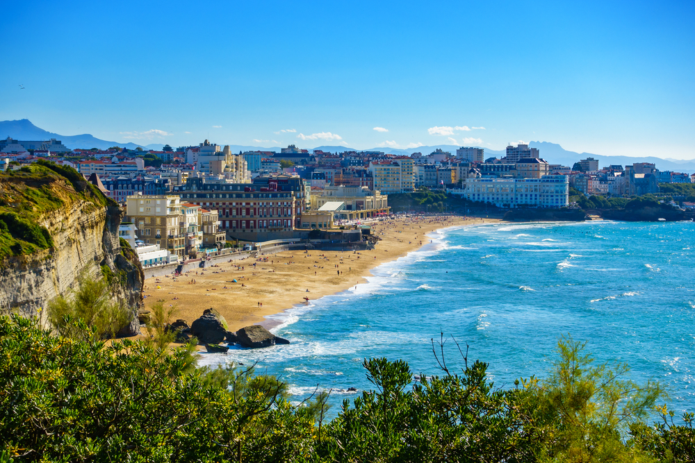 Biarritz surfen Grande Plage