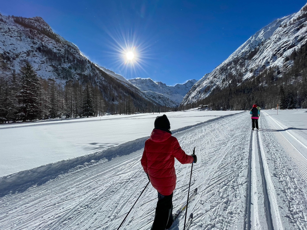 Langlauf Cogne Loipen