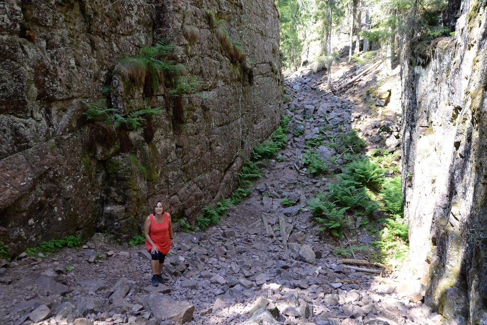 Skurugata Schlucht Wanderung